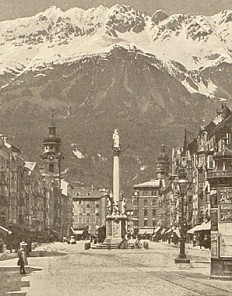 Innsbruck, historische Fotografie, 19. Jahrhundert