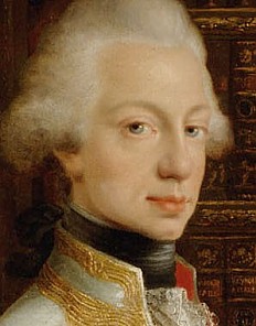 Joseph Dorffmeister: Großherzog Ferdinand III. in seiner Bibliothek sitzend, 1797