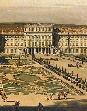 Bernardo Bellotto, gen. Canaletto: Schönbrunn - Gartenseite, Ölgemälde, 1759/60