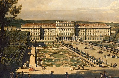 Bernardo Bellotto, gen. Canaletto: Schönbrunn - Gartenseite, Ölgemälde, 1759/60