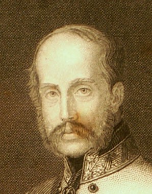 Archduke Franz Karl, steelplate engraving, with autograph signature