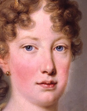 Erzherzogin Leopoldine, Tochter des Kaisers Franz II./I. und spätere Kaiserin von Brasilien, Ölgemälde, um 18…