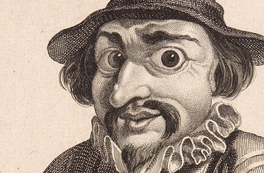 Costume sketch: Hanswurst, 18th century, copperplate engraving