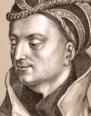 Herzog Leopold IV. mit seiner Gemahlin, Lithografie, 1820