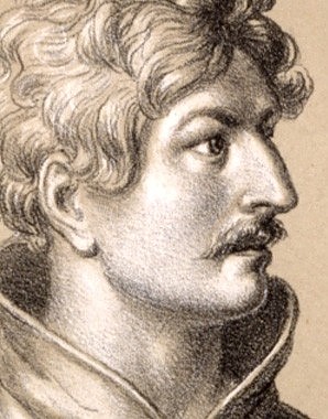 Johann "Parricida", der Mörder König Albrechts I., Lithografie, 1820