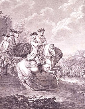 Joseph II. mit sieben seiner Generäle