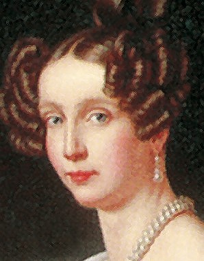 Joseph Stieler: Archduchess Sophie with the two-year-old Franz Joseph, oil painting, 1832