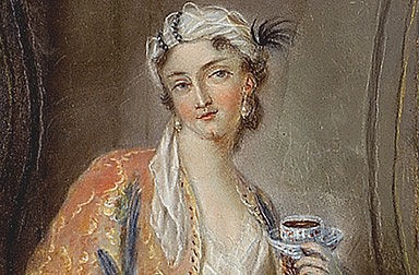 'Young Turkish woman', watercolour, 18th century