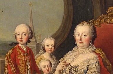 Martin van Meytens: Maria Theresa surrounded by her family, painting, c. 1754/55
