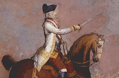 Wolfgang Köpp von Felsenthal: General Laudon zu Pferd, Mitte 18. Jahrhundert