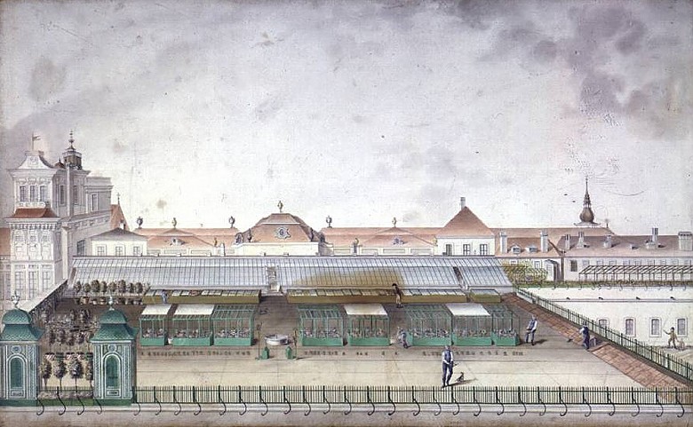 Emperor Franz II (I)’s roof garden on the Burgbastei, c. 1807, watercolour
