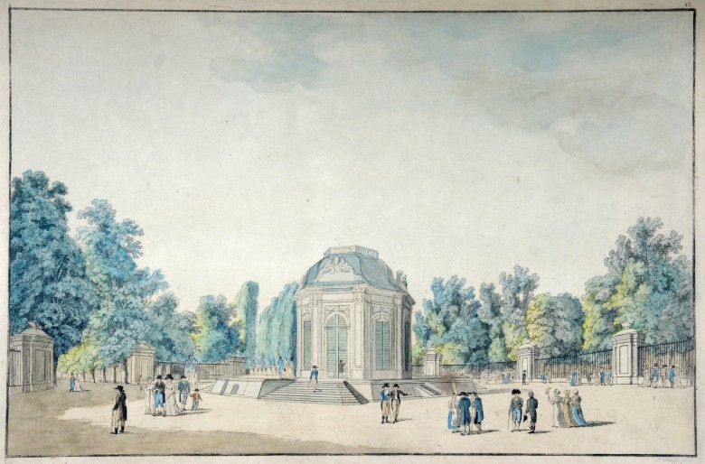 F. Knipp: Der Thiergarten von seltenen Thieren in Schönbrunn, Radierung, 18. Jahrhundert