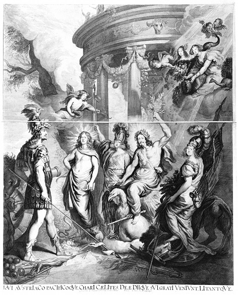 Franciscus van der Steen after Joachim von Sandrart: The Triumph of Ferdinand III