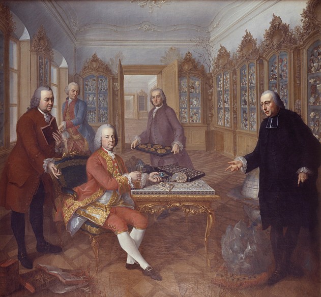 Messmer/ Kohl/Meytens: "Kaiserbild", Kaiser Franz I. Stephan mit Gelehrten