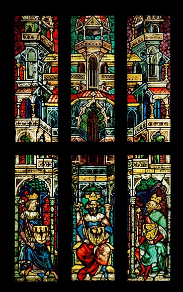 Glasgemälde aus der Bartholomäuskapelle in St. Stephan, um 1380