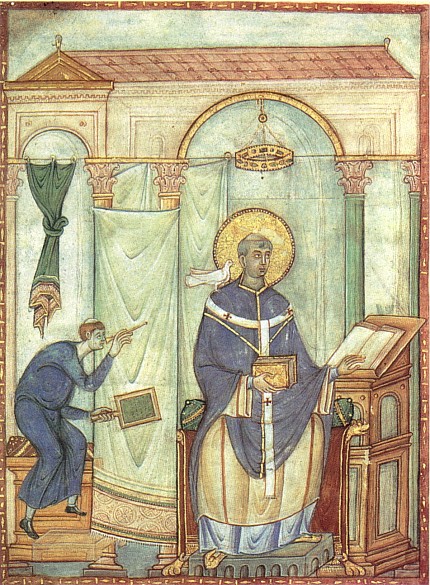 Master of the *Registrum Gregorii*: Pope Gregory in pontificals, c. 985