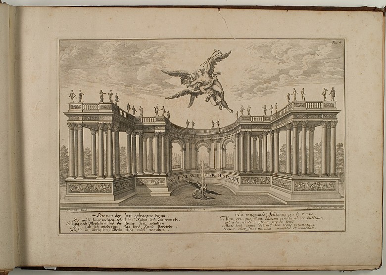 Johann Bernhard Fischer von Erlach Entwurff Einer Historischen Architectur Titelkupfer, Erstes Johann Bernhard Fischer von Erlach Entwurff Einer Historischen Architectur Titelkupfer, Erstes