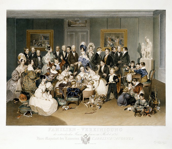 Johann Passini after Peter Fendi: Family portrait of Empress