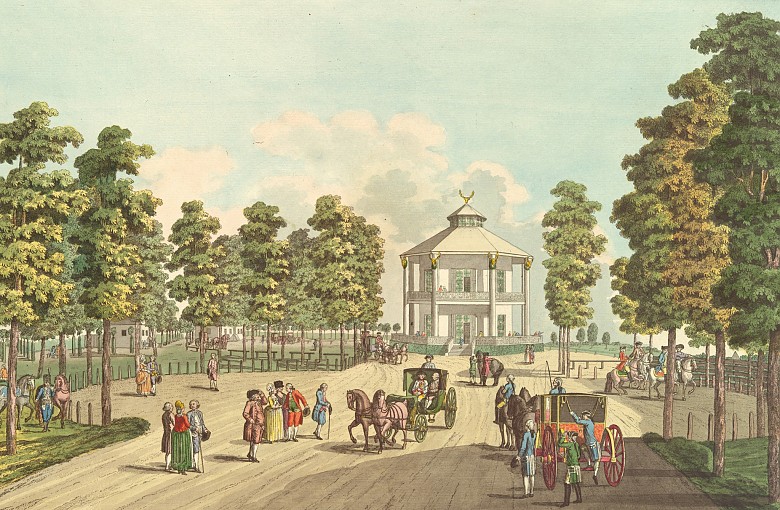 Johann Ziegler: The Lusthaus in the Prater, copperplate engraving, 1783