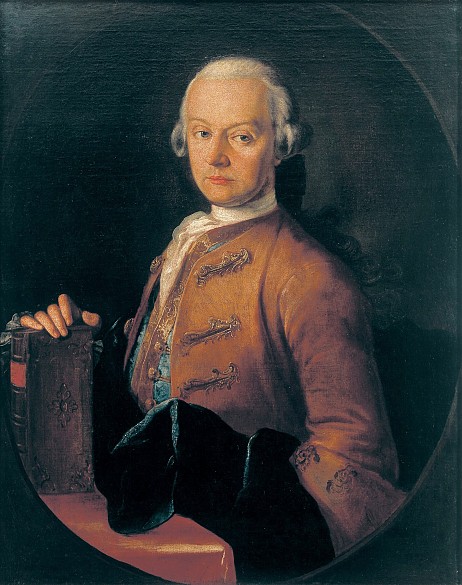 Pietro Antonio Lorenzoni: Leopold Mozart, portrait, c. 1765, oil painting