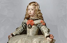 Diego Rodríguez de Silva y Velázquez: Infantin Margarita Teresa (1651–1673) in weißem Kleid, um 1656