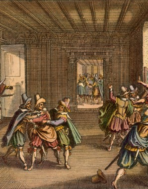 Matth us Merian The Elder The Defenestration Of Prague Copperplate Matth us Merian The Elder The Defenestration Of Prague Copperplate